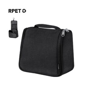 Eco-Beauty Case RPET | Organizzatore Viaggi Sostenibile e Pratico | nero